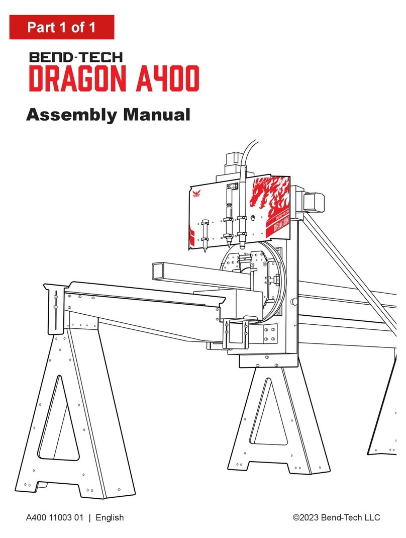 Bend-Tech Dragon A400 Assembly manual