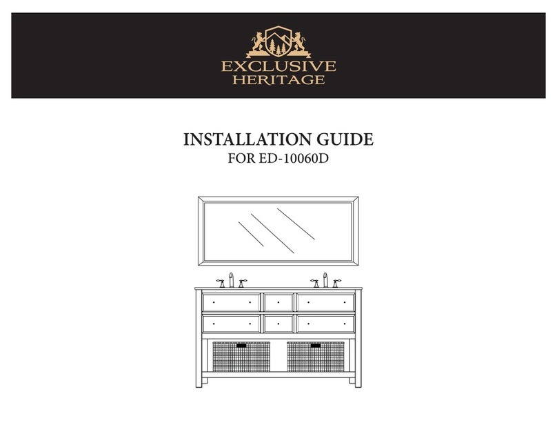Exclusive Heritage ED-10060D installation guide Exclusive Heritage ED-10060D installation guide