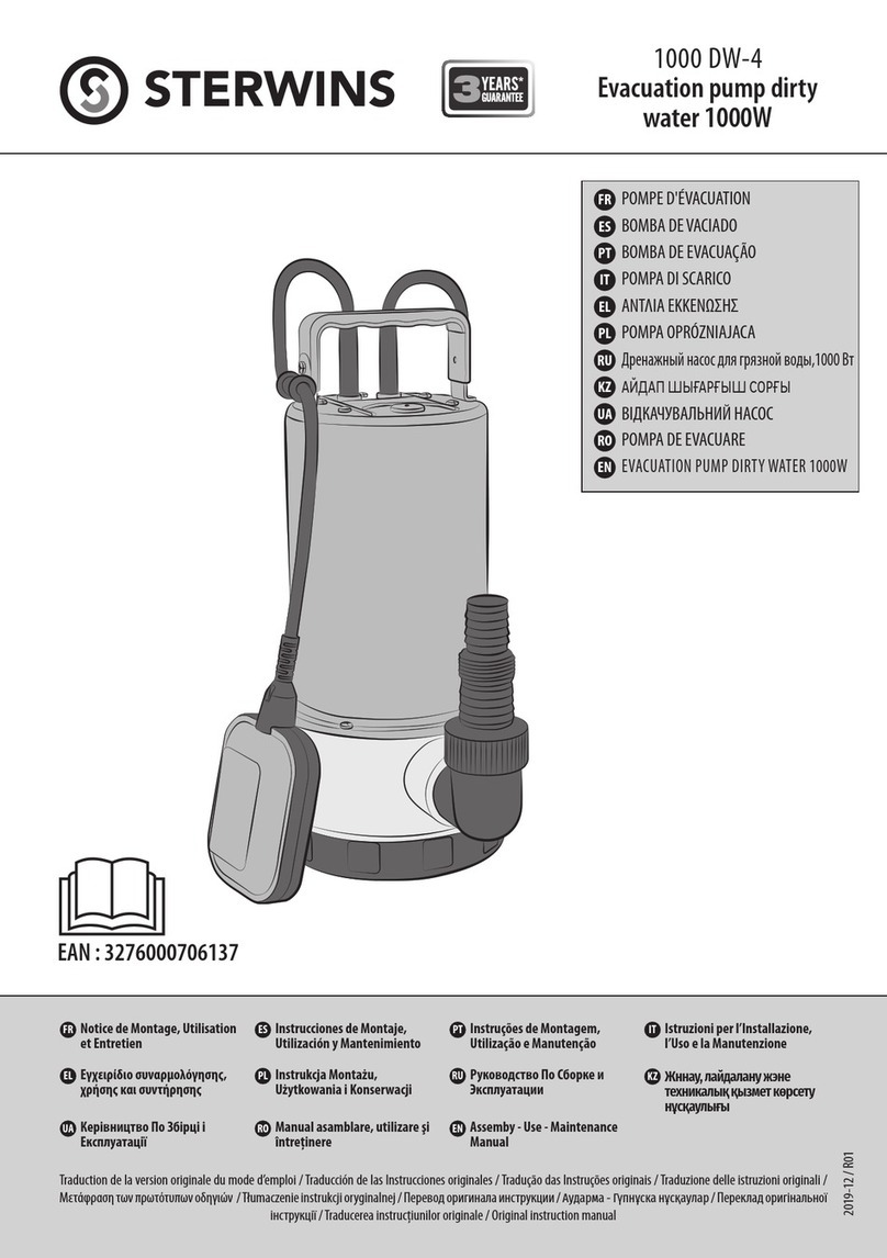STERWINS 3276000706137 Assemby - Use - Maintenance Manual STERWINS 3276000706137 Assemby - Use - Maintenance Manual