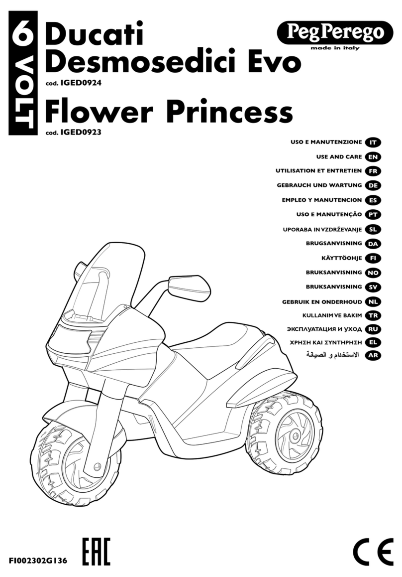 Peg-Perego Ducati Desmosedici Evo IGED0924 Installation instructions