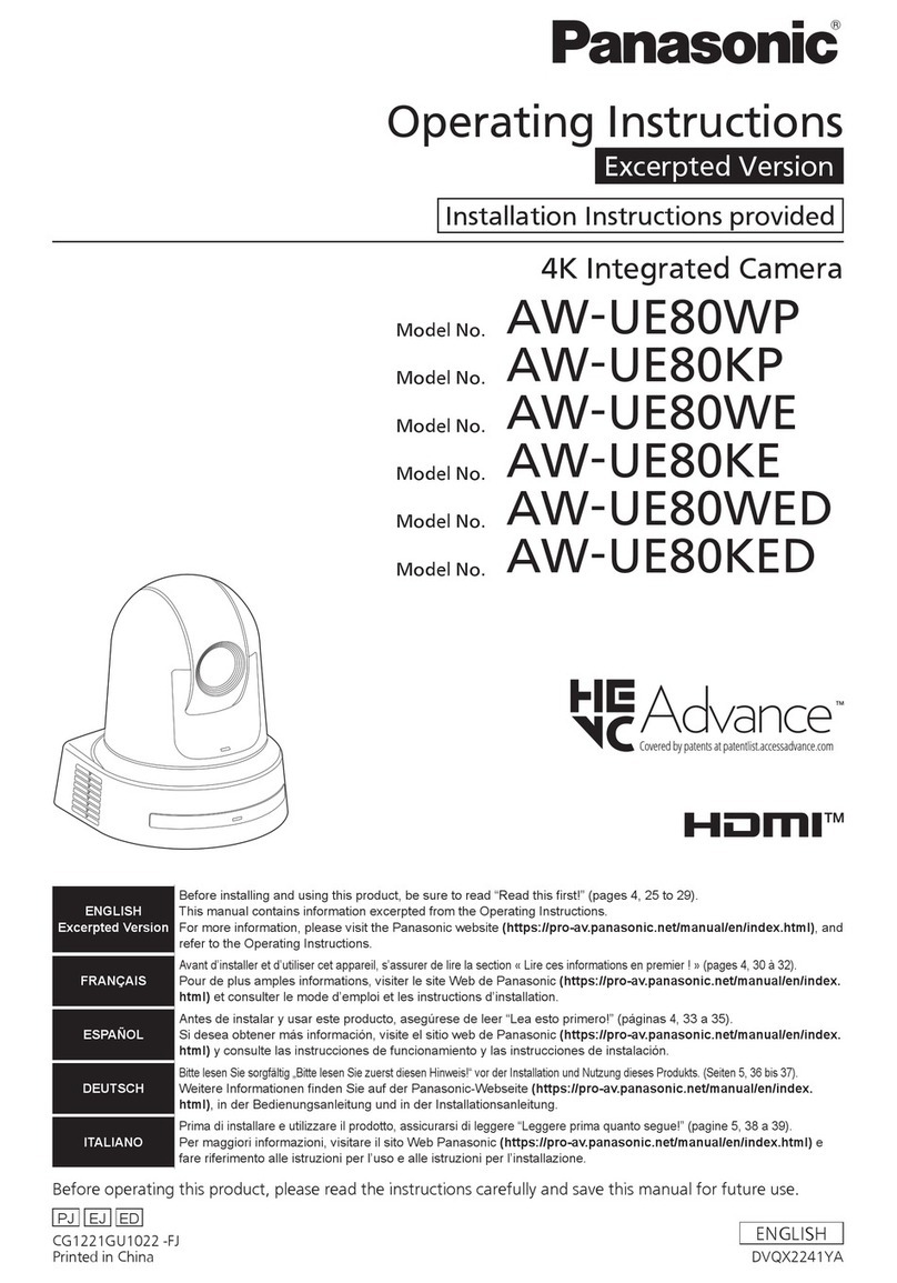 Panasonic AW-UE80KP User manual