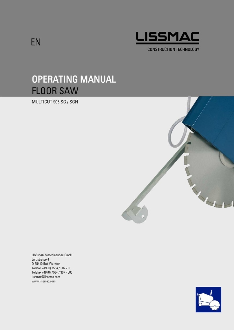 Lissmac MULTICUT 905 SG User manual