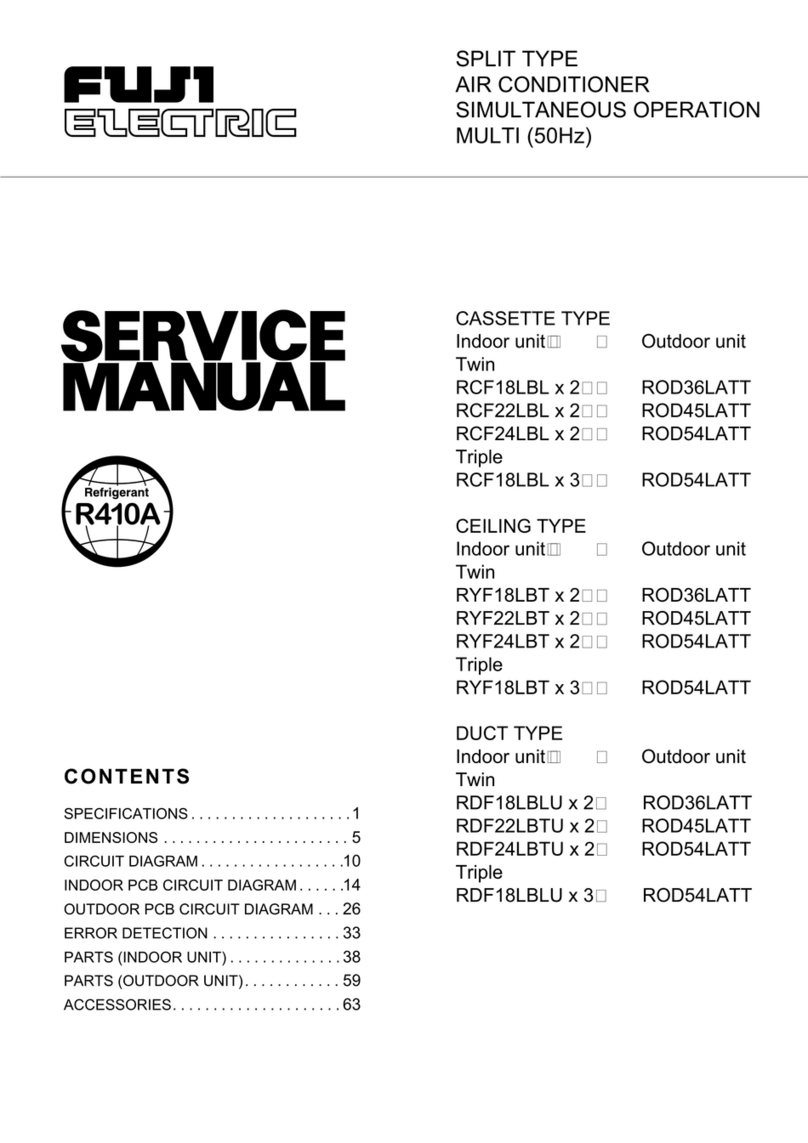 Fuji Electric RCF18LBL x 2 User manual