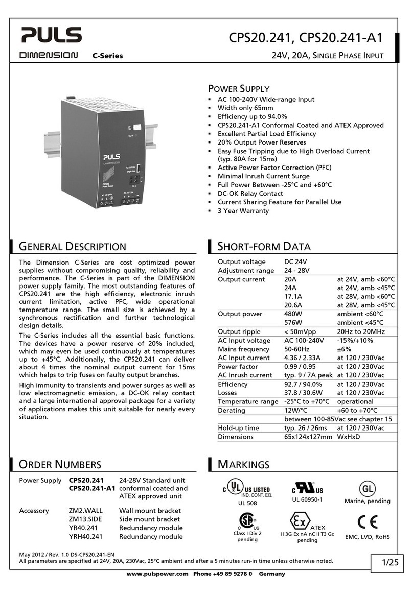 Puls DIMENSION CPS20.241-A1 manual