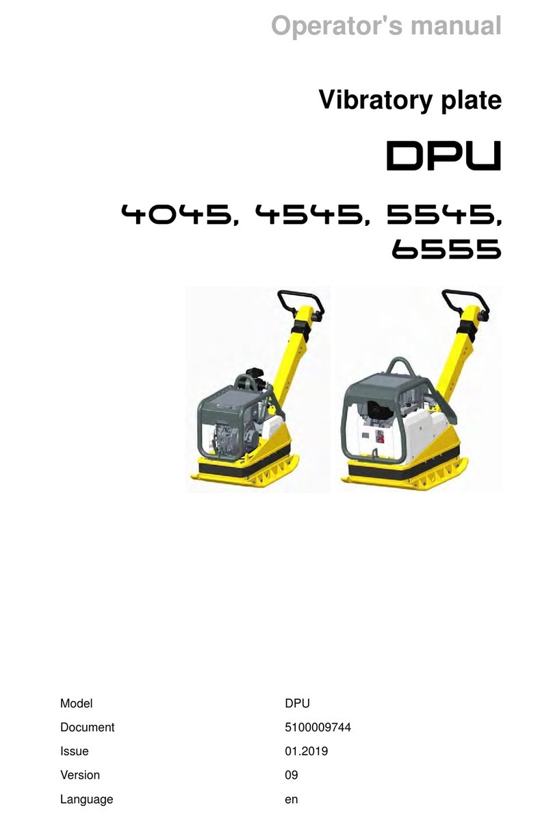 Wacker Neuson DPU 4045 Operator's manual