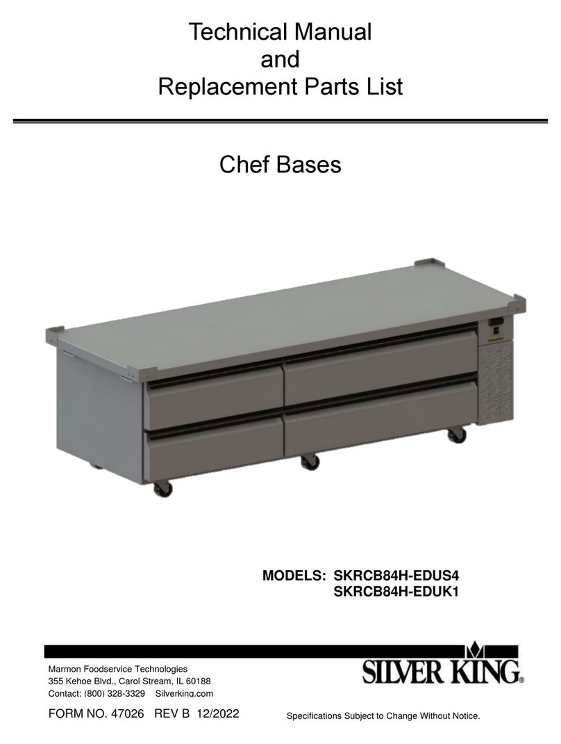 Silver King Chef Bases SKRCB84H-EDUK1 Quick start guide