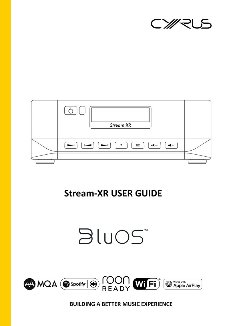 Cyrus DluOS Stream-XR user guide