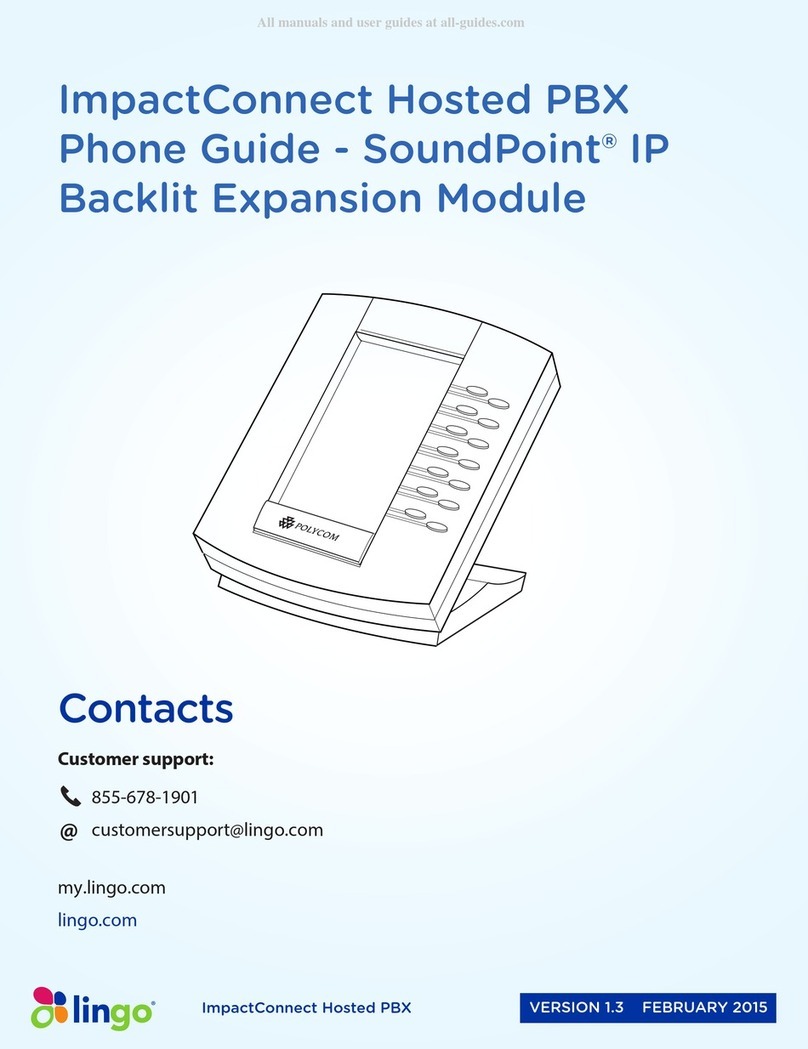 Lingo SoundPoint ImpactConnect Hosted PBX Guide
