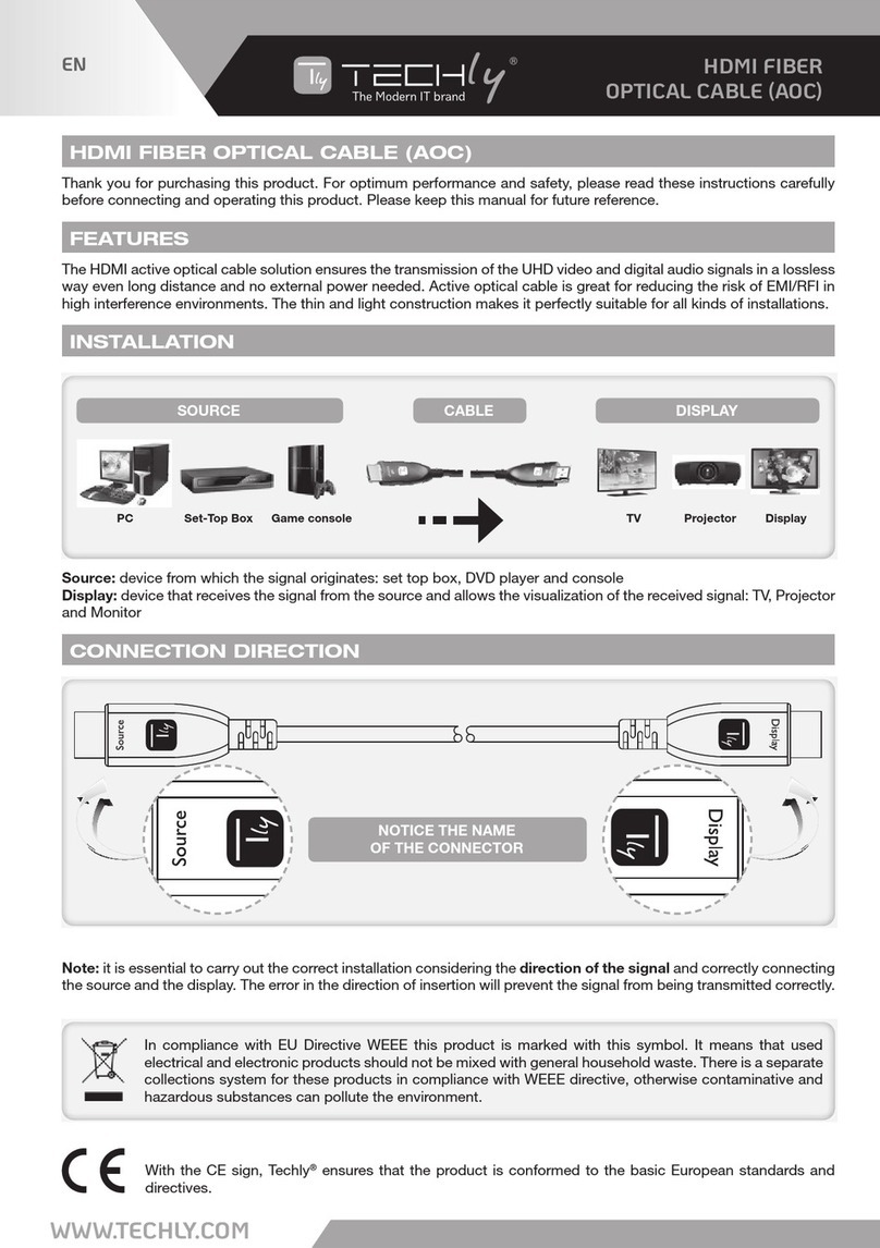 Techly HDMI-HY8-020 User manual