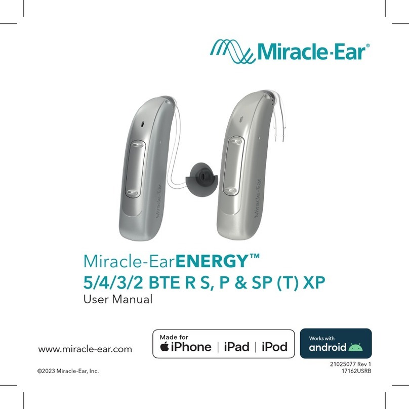 Miracle-Ear Miracle-EarENERGY BTE R user manual