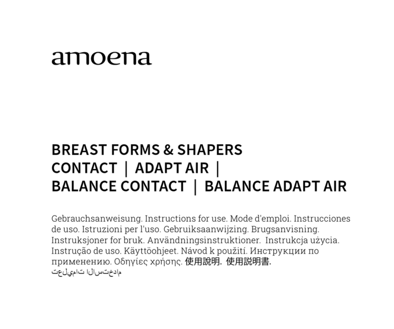 amoena BREAST FORMS Instructions for use amoena BREAST FORMS Instructions for use
