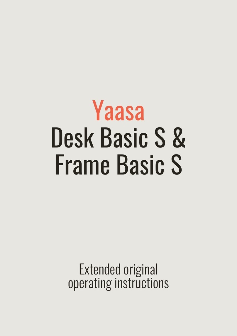 Yaasa The Space Saver Desk Basic S Original operating instructions Yaasa The Space Saver Desk Basic S Original operating instructions