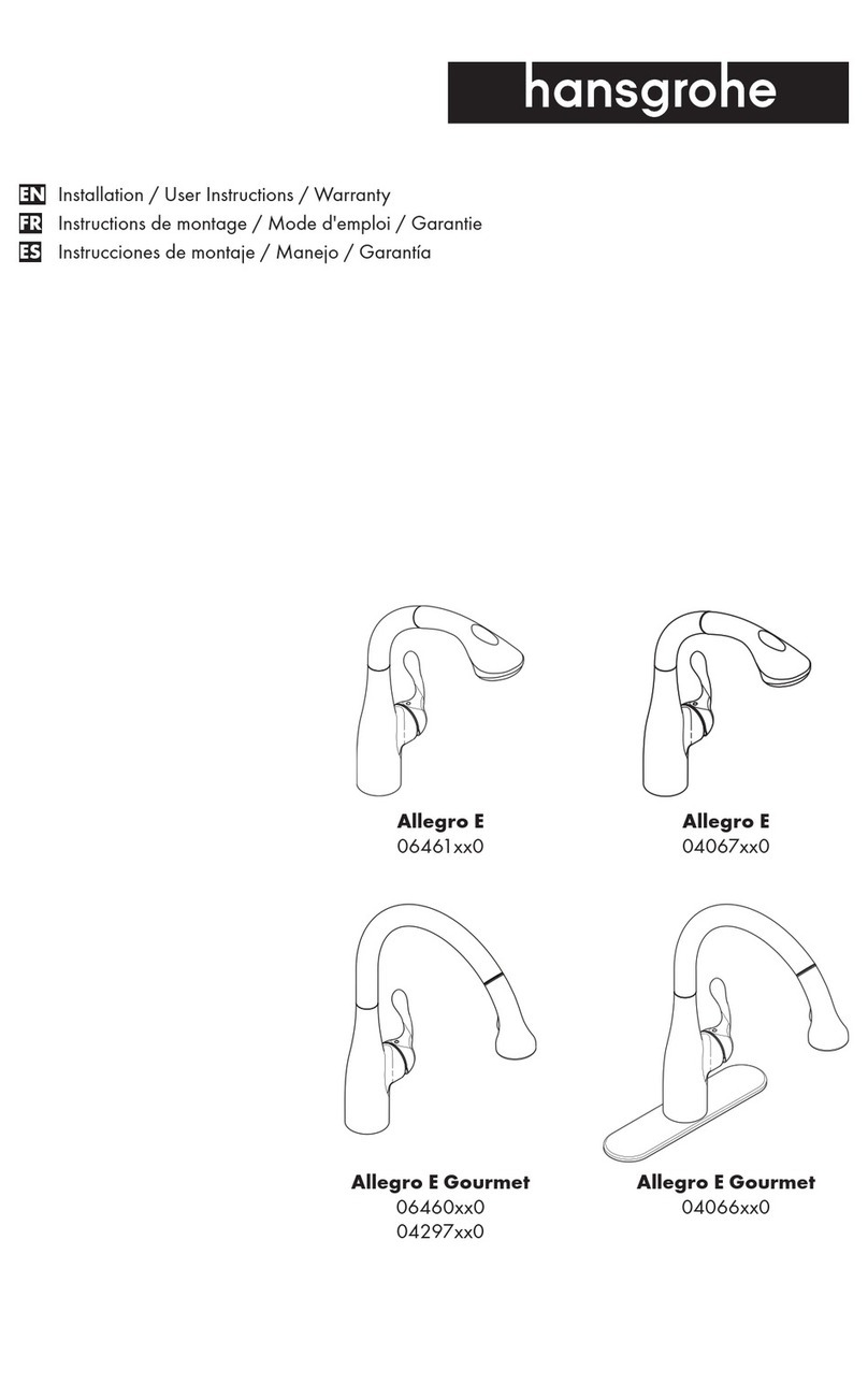 Hans Grohe Allegro E 04067 0 Series Instruction Manual