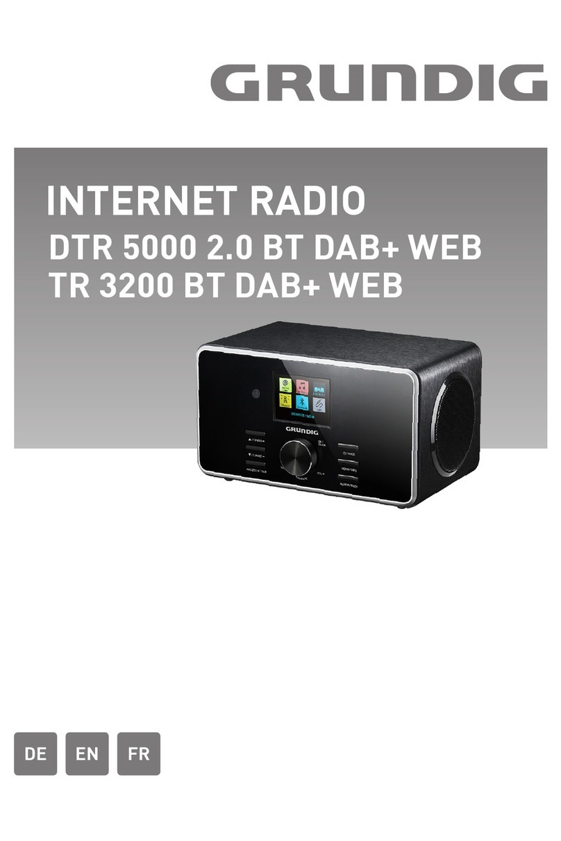 Grundig DTR 5000 2.0 BT DAB+ WEB User manual