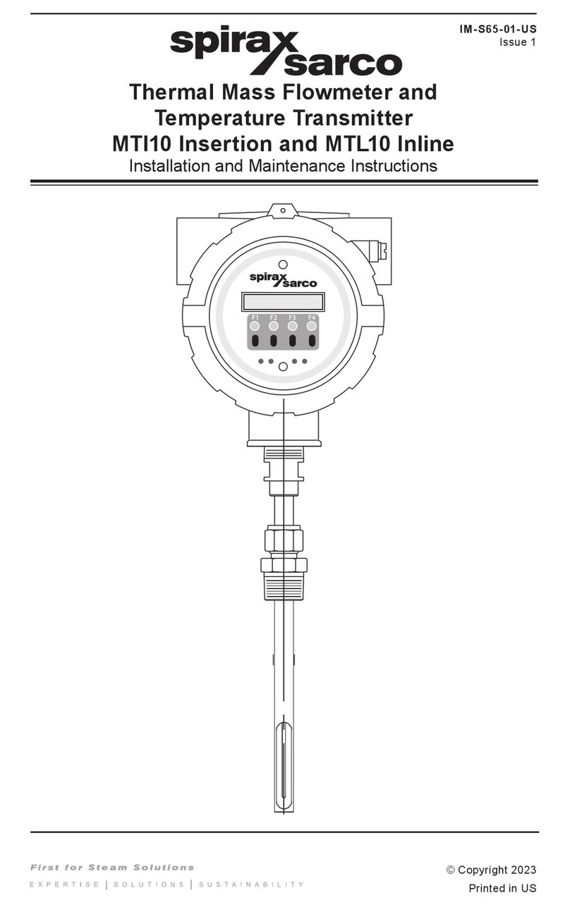 Spirax Sarco MTI10 Insertion Installation and maintenance instructions