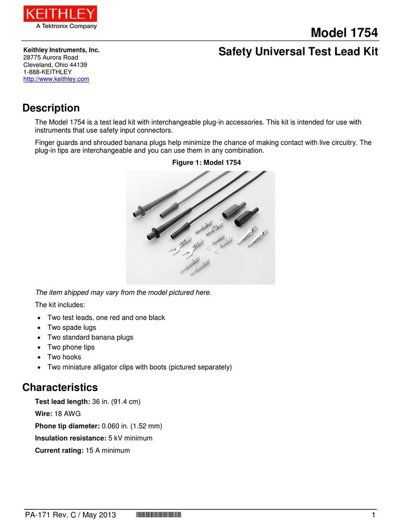 Tektronix Keithley 1754 manual