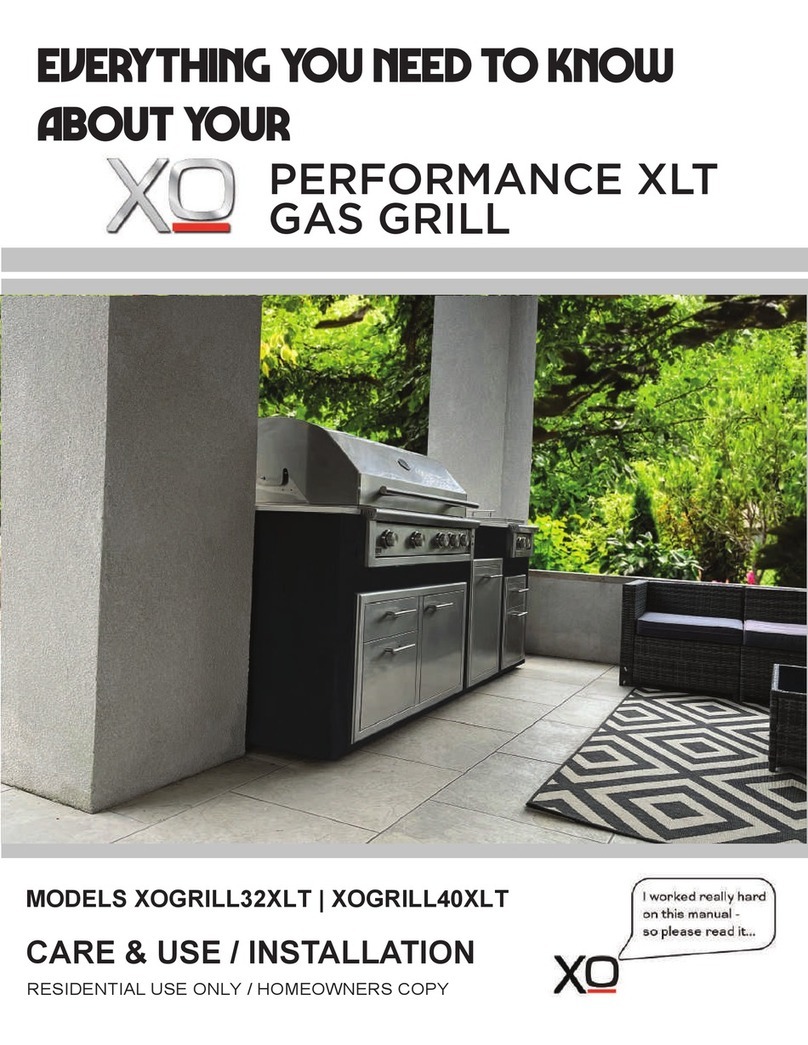 Xo XOGRILL40XLT Care & use/installation
