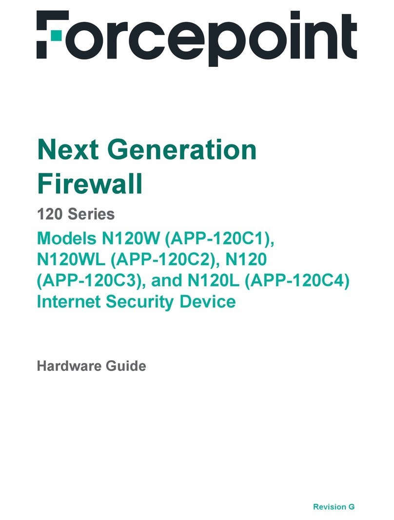 Forcepoint N120 Installation instructions Forcepoint N120 Installation instructions