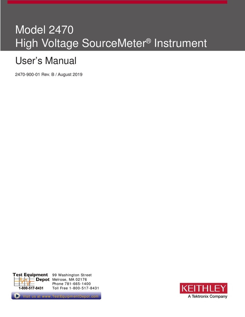 Tektronix Keithley SourceMeter 2470 user manual Tektronix Keithley SourceMeter 2470 user manual