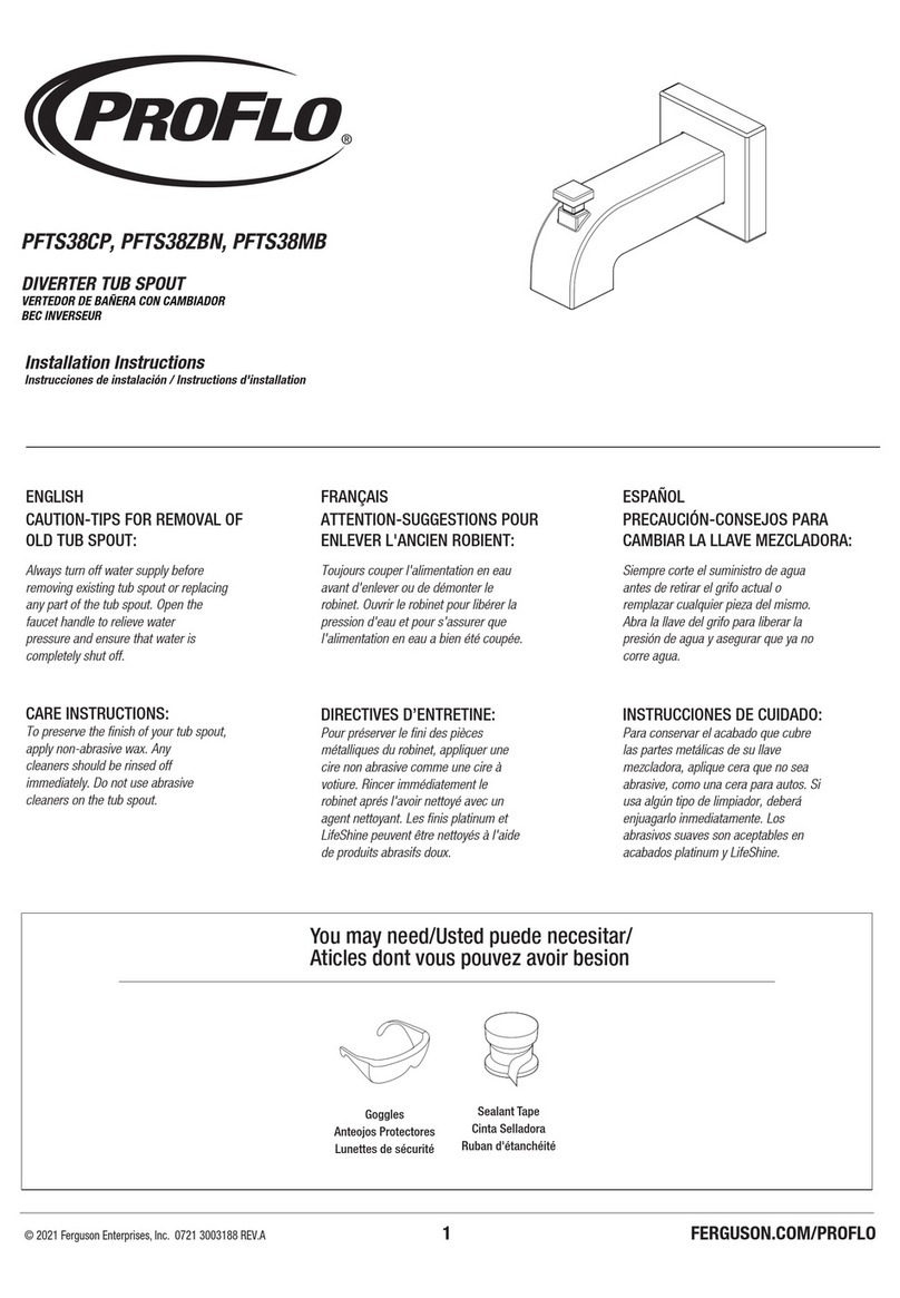 ProFlo PFTS38CP installation instructions
