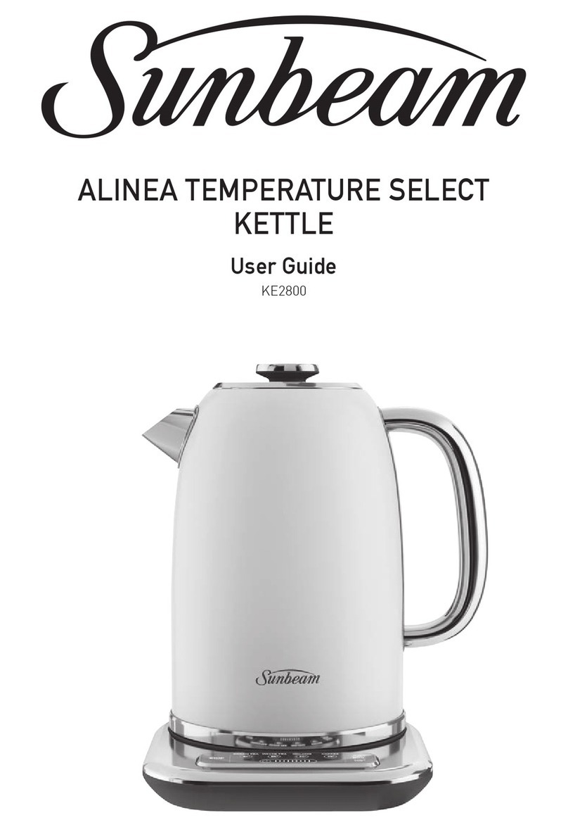 Sunbeam ALINEA TEMPERATURE SELECT KE2800 User manual
