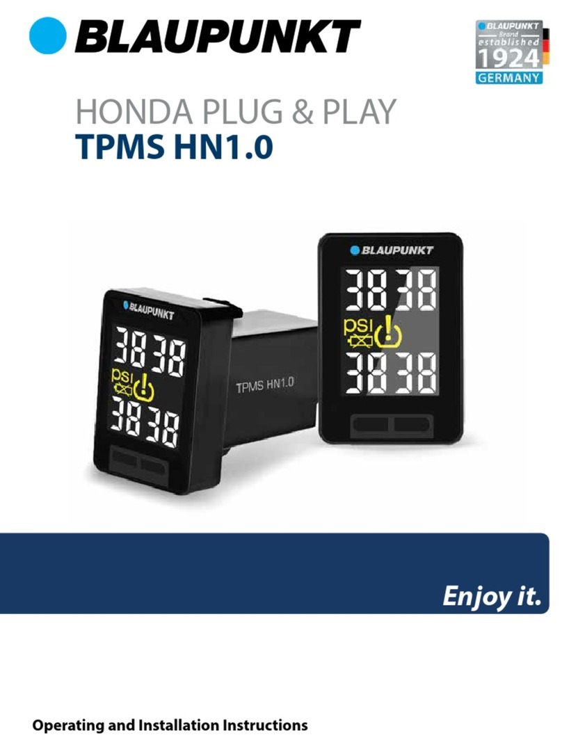Blaupunkt TPMS HN1.0 Operating and installation instructions