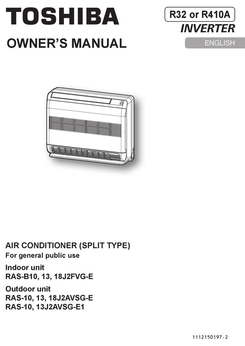 Toshiba RAS-18J2AVSG-E User manual