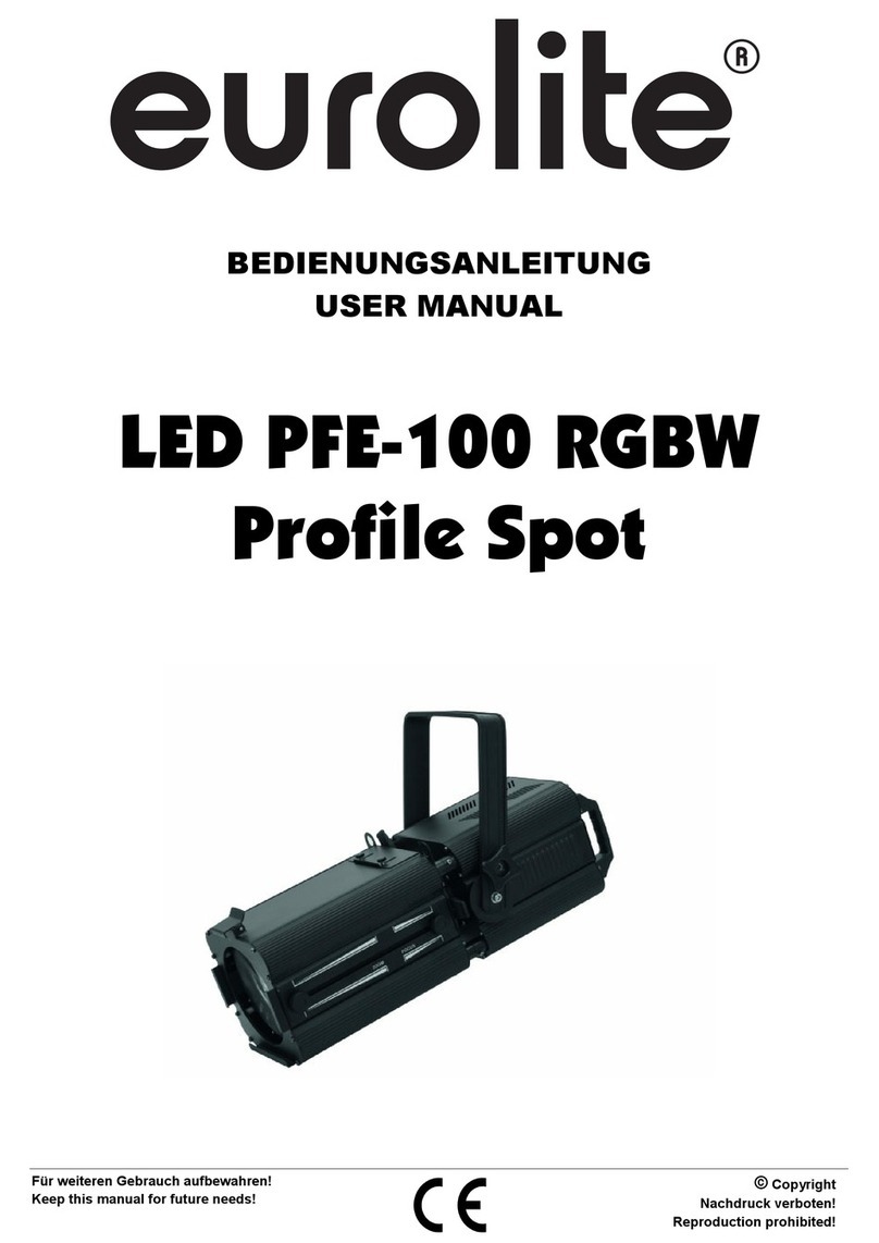 EuroLite LED PFE-100 RGBW Profile Spot user manual