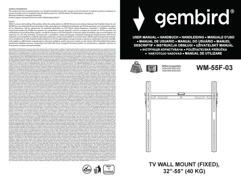 Gembird WM-55F-03 User manual
