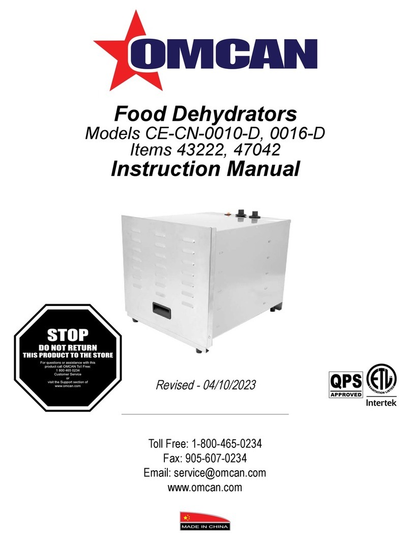 Omcan CE-CN-0016-D User manual