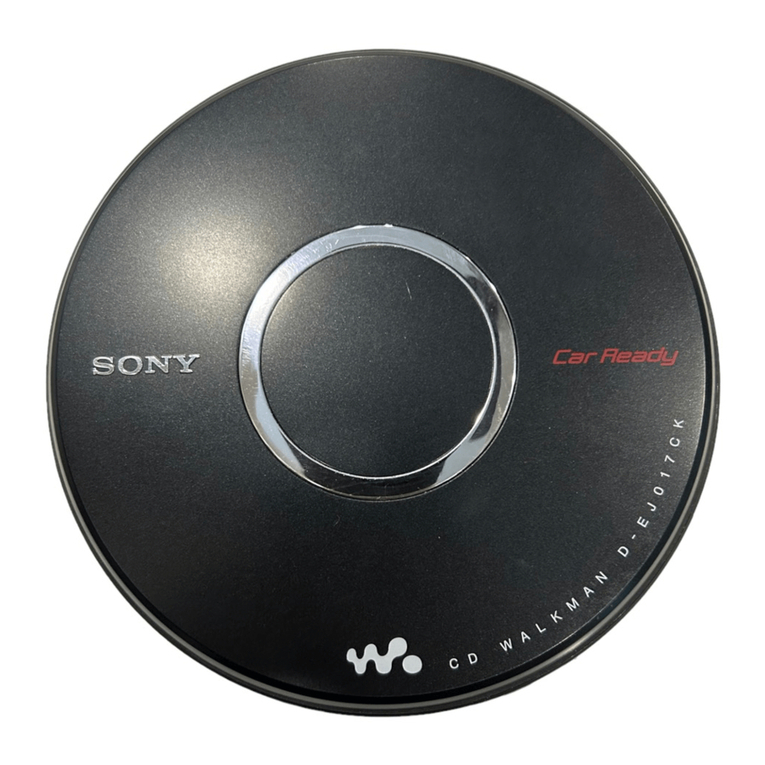 Sony DEJ017CK - Walkman Portable CD Player User manual