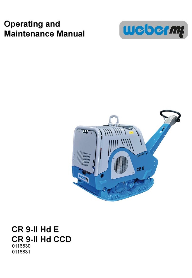 Weber mt CR 9-II Hd E Operating and maintenance manual Weber mt CR 9-II Hd E Operating and maintenance manual