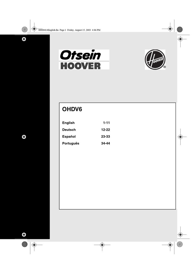 Hoover Otsein OHDV6 manual