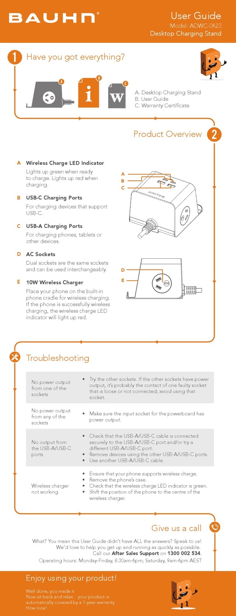 Bauhn ADWC-0623 User manual