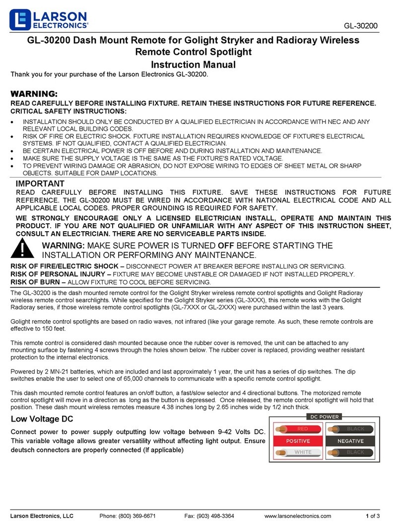Larson Electronics GL-30200 User manual