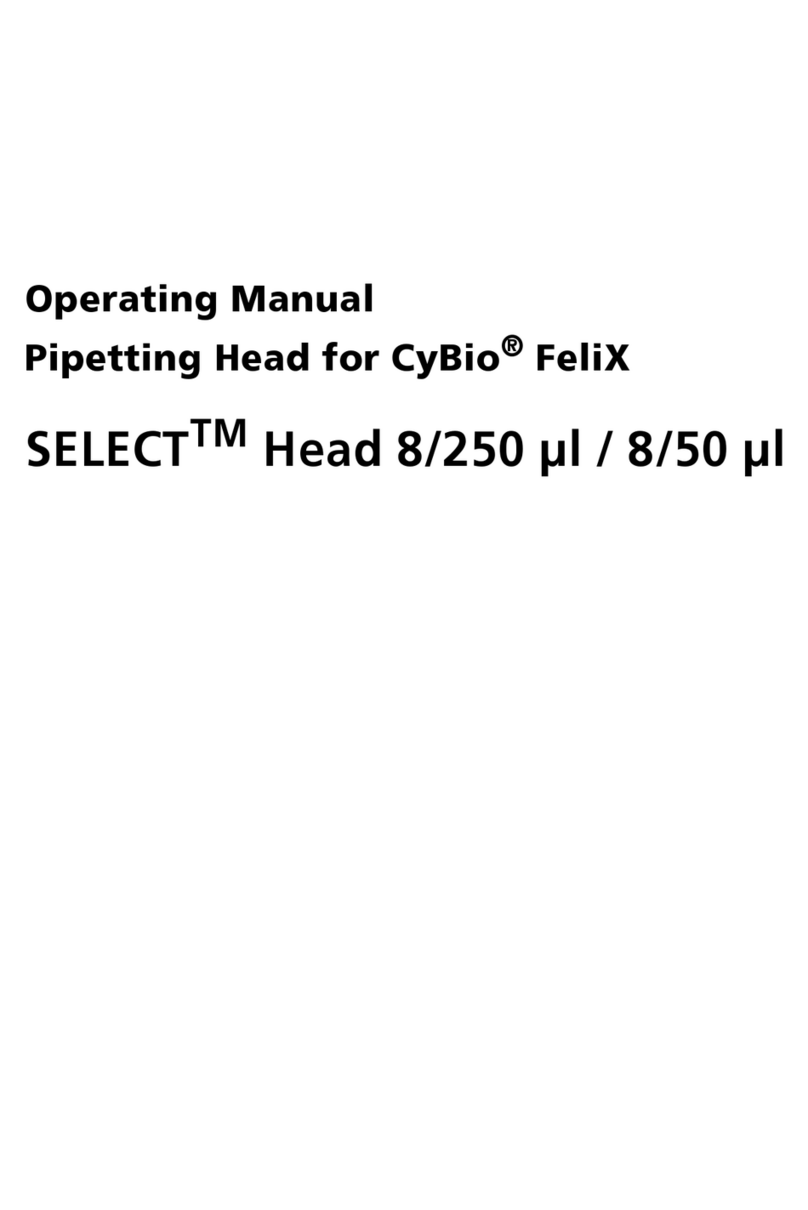 Endress+Hauser Analytikjena SELECT Head 8/250 ml User manual