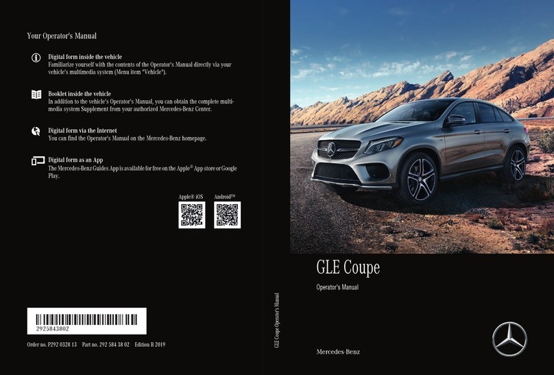 Mercedes-Benz GLE Coupe 2019 Operator's manual