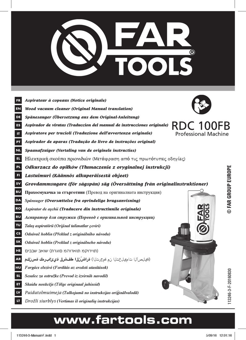 Far Tools RDC 100FB Use and care manual Far Tools RDC 100FB Use and care manual