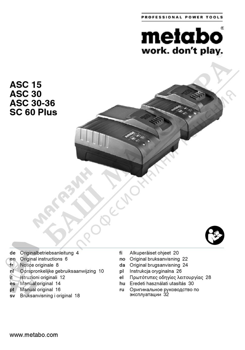 Metabo ASC 30-36 SC User manual Metabo ASC 30-36 SC User manual
