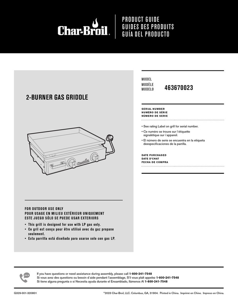 Char-Broil 463670023 Product guide