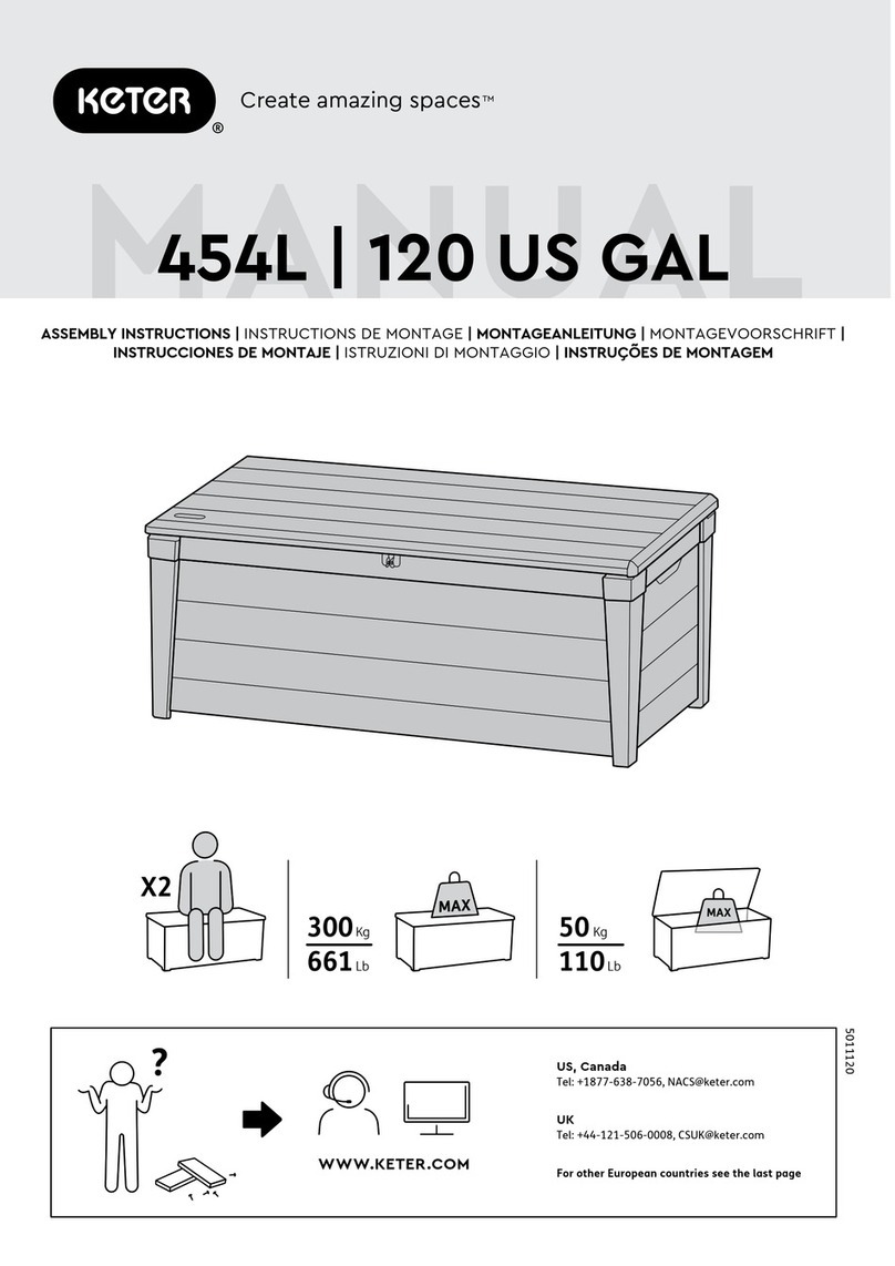 Keter 454L/120 US GAL User manual
