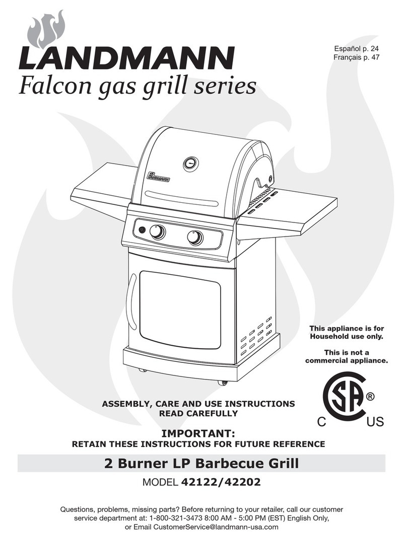 Landmann Falcon 42122 Assembly, care and use instructions