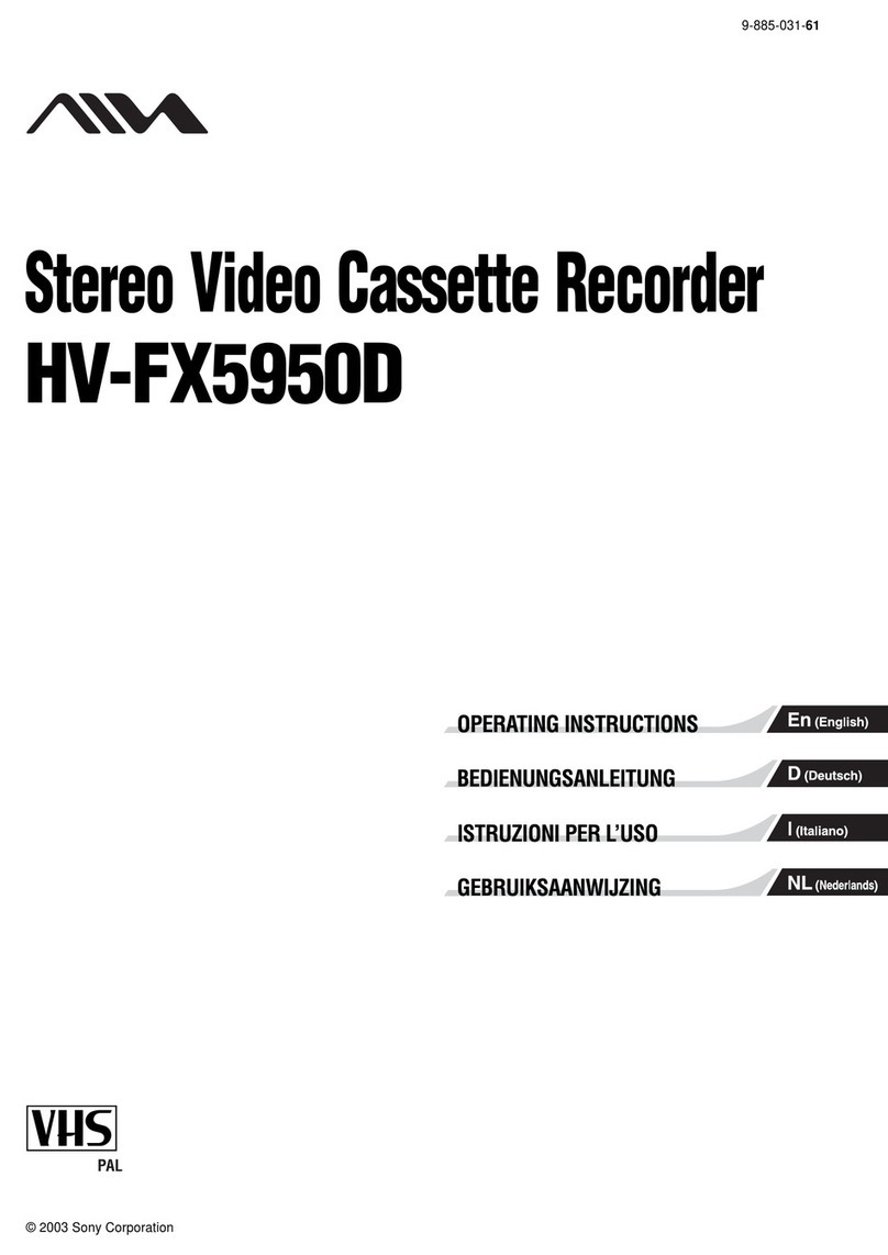 Sony HV-FX5950D User manual