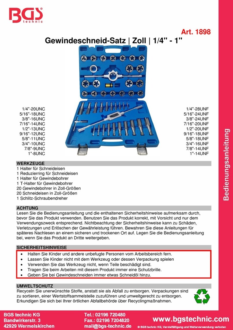 BGS technic 1898 instruction manual