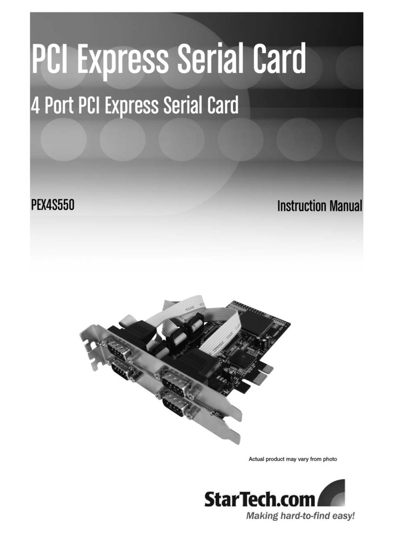 StarTech.com PEX4S550 instruction manual