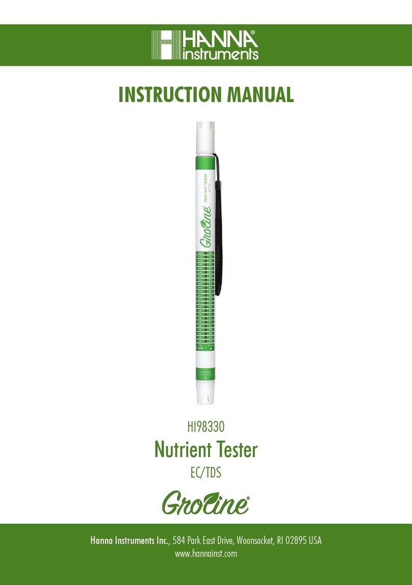 Hanna Instruments HI98330 User manual