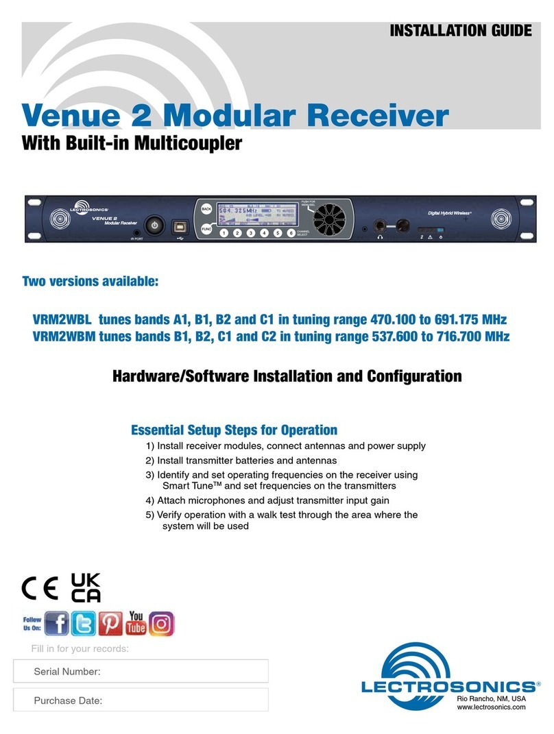 Lectronics Venue 2 VRM2WBL User manual