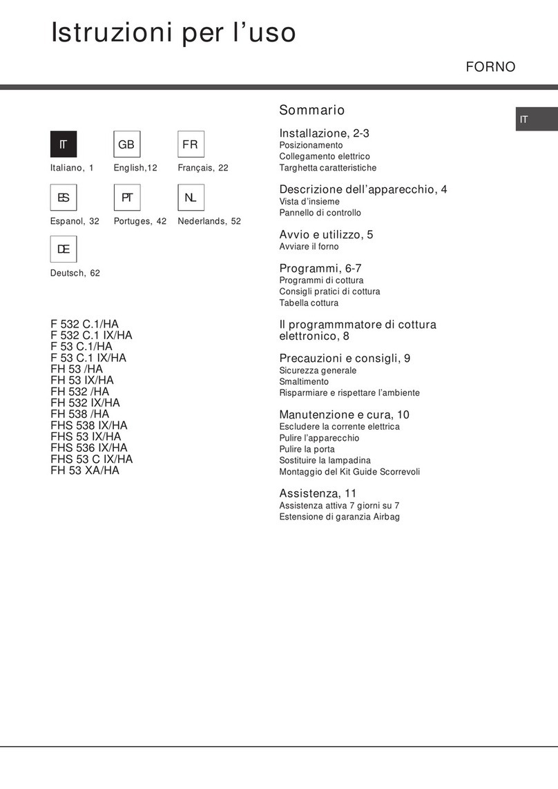 Hotpoint Ariston FH 532 /HA operating instructions