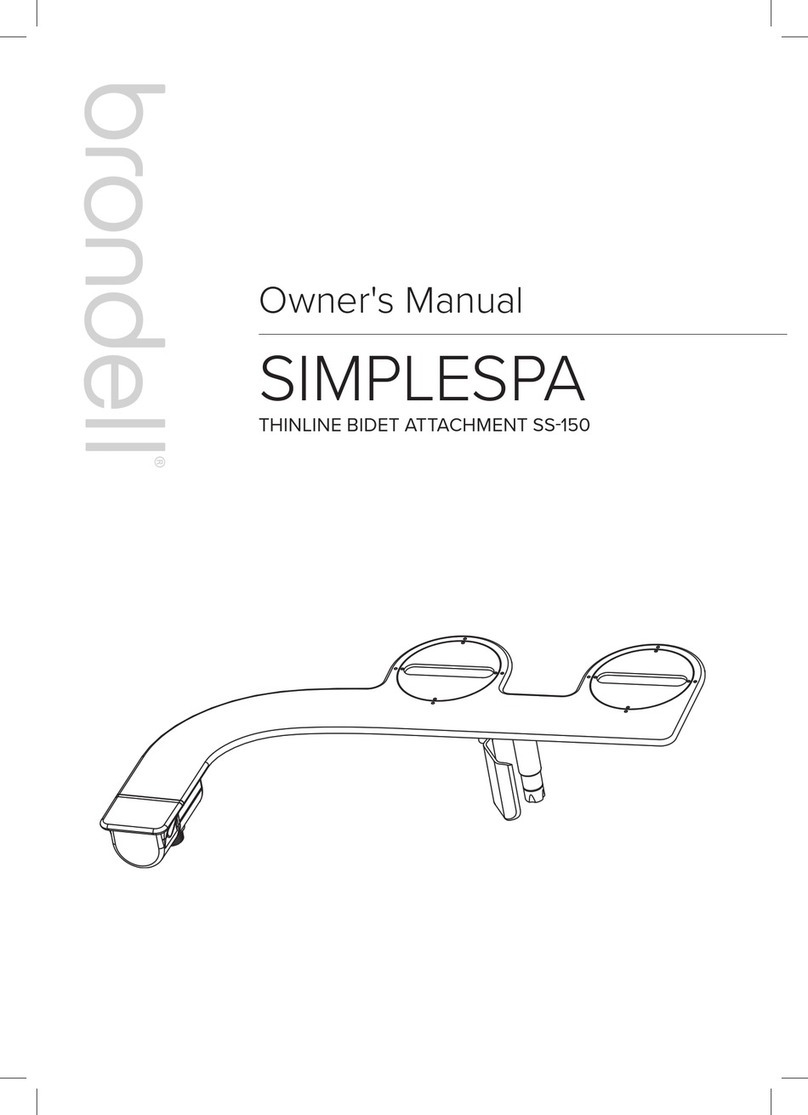 brondell SIMPLESPA SS-150 owner's manual