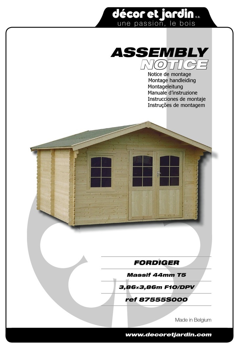 Décor et Jardin FORDIGER Assembly Notice